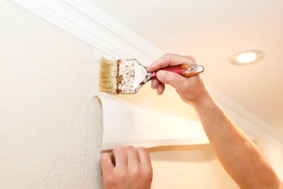 Pose de papier peint à Beyssac — revêtements muraux et toiles de verre